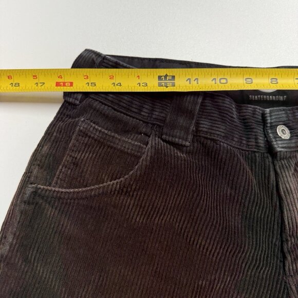 Dickies Corduroy Skateboarding Pants Mens 32x27 (x25) Faded Double Knee Loose - Picture 13 of 16